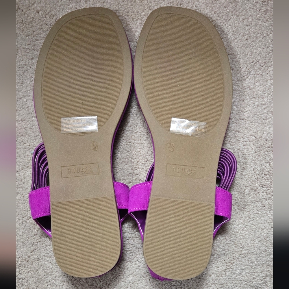 Rouge Helium Bold Purple Sandals - Picture 5 of 5